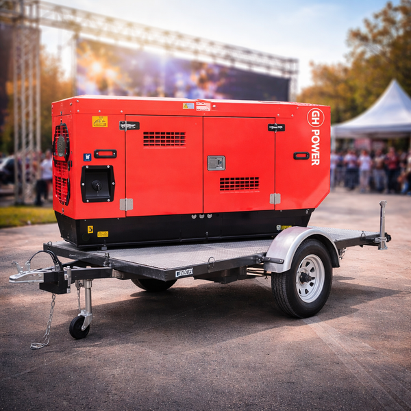 Generador Trifásico 22 kVA Con Remolque